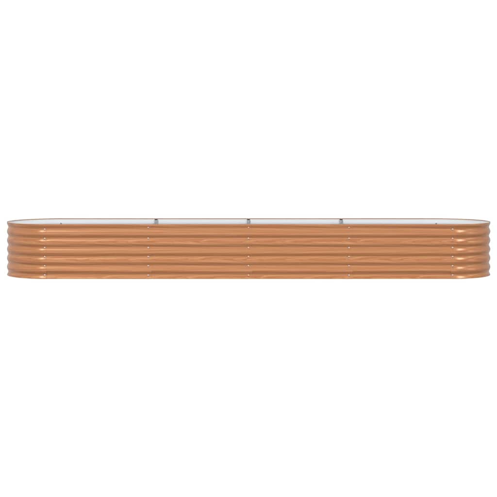 vidaXL Ανεβασμένο Κρεβάτι Καφέ 400 x 80 x 44 cm Ατσάλι