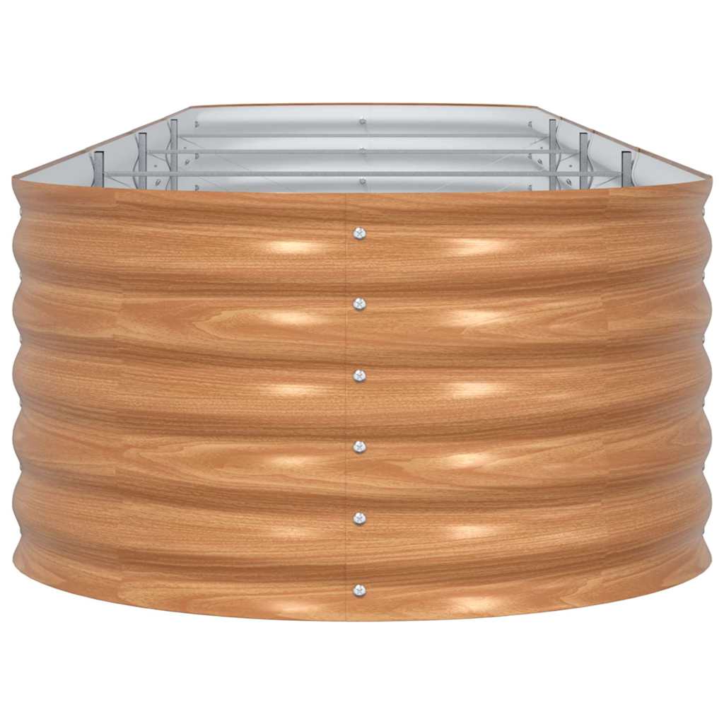 vidaXL Ανεβασμένο Κρεβάτι Καφέ 400 x 80 x 44 cm Ατσάλι
