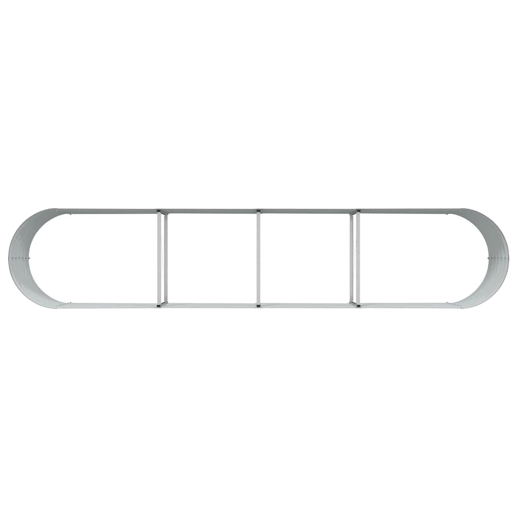 vidaXL Ανεβασμένο Κρεβάτι Καφέ 400 x 80 x 44 cm Ατσάλι