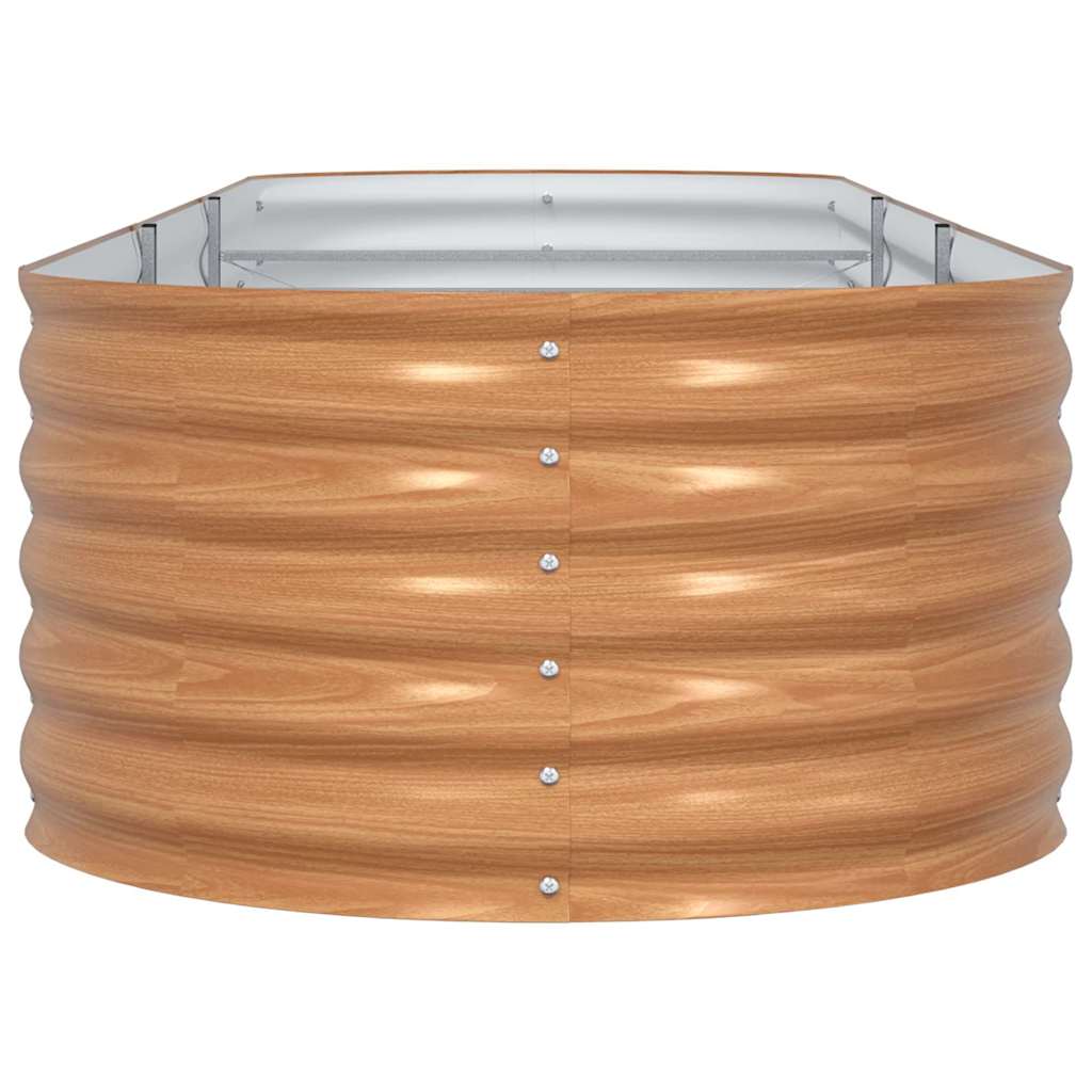 vidaXL Ανεβασμένο Κρεβάτι Καφέ 320 x 80 x 44 cm Ατσάλι