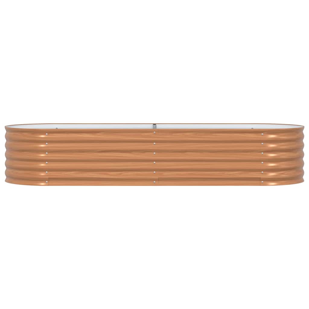 vidaXL Ανεβασμένο Κρεβάτι Καφέ 240 x 80 x 44 cm Ατσάλι