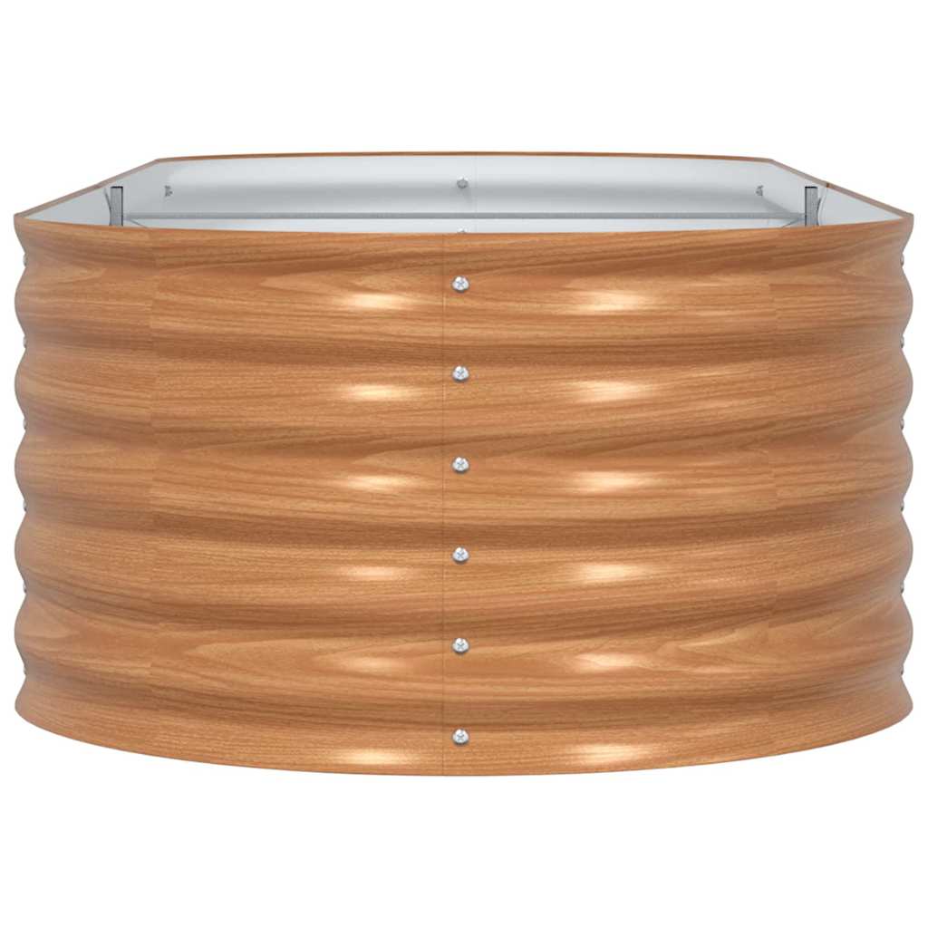 vidaXL Ανεβασμένο Κρεβάτι Καφέ 240 x 80 x 44 cm Ατσάλι