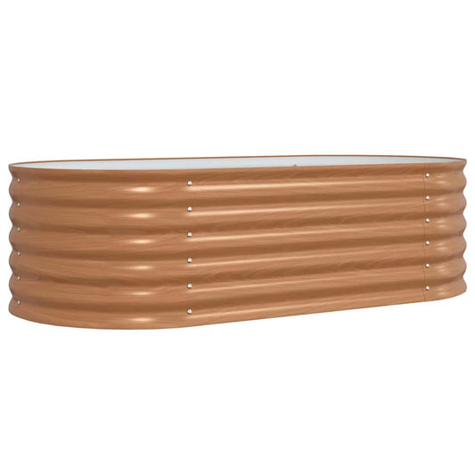 vidaXL Ανεβασμένο Κρεβάτι Καφέ 160 x 80 x 44 cm Ατσάλι
