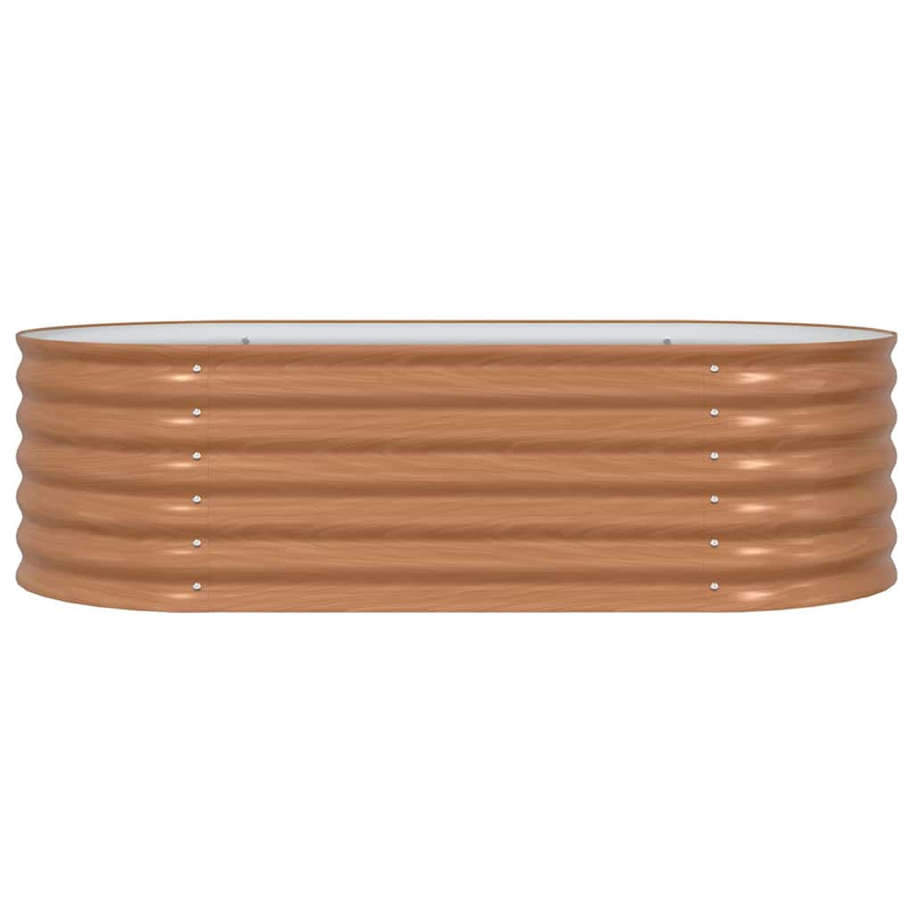 vidaXL Ανεβασμένο Κρεβάτι Καφέ 160 x 80 x 44 cm Ατσάλι