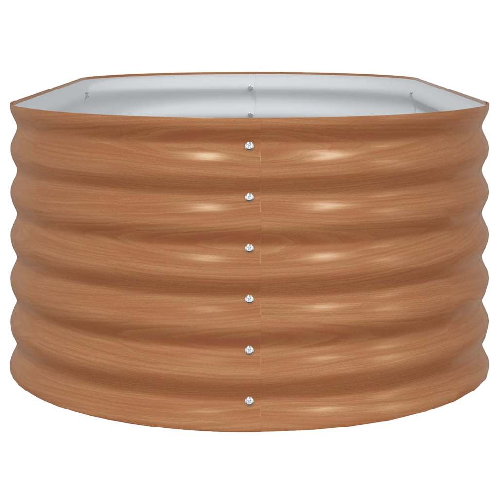 vidaXL Ανεβασμένο Κρεβάτι Καφέ 160 x 80 x 44 cm Ατσάλι