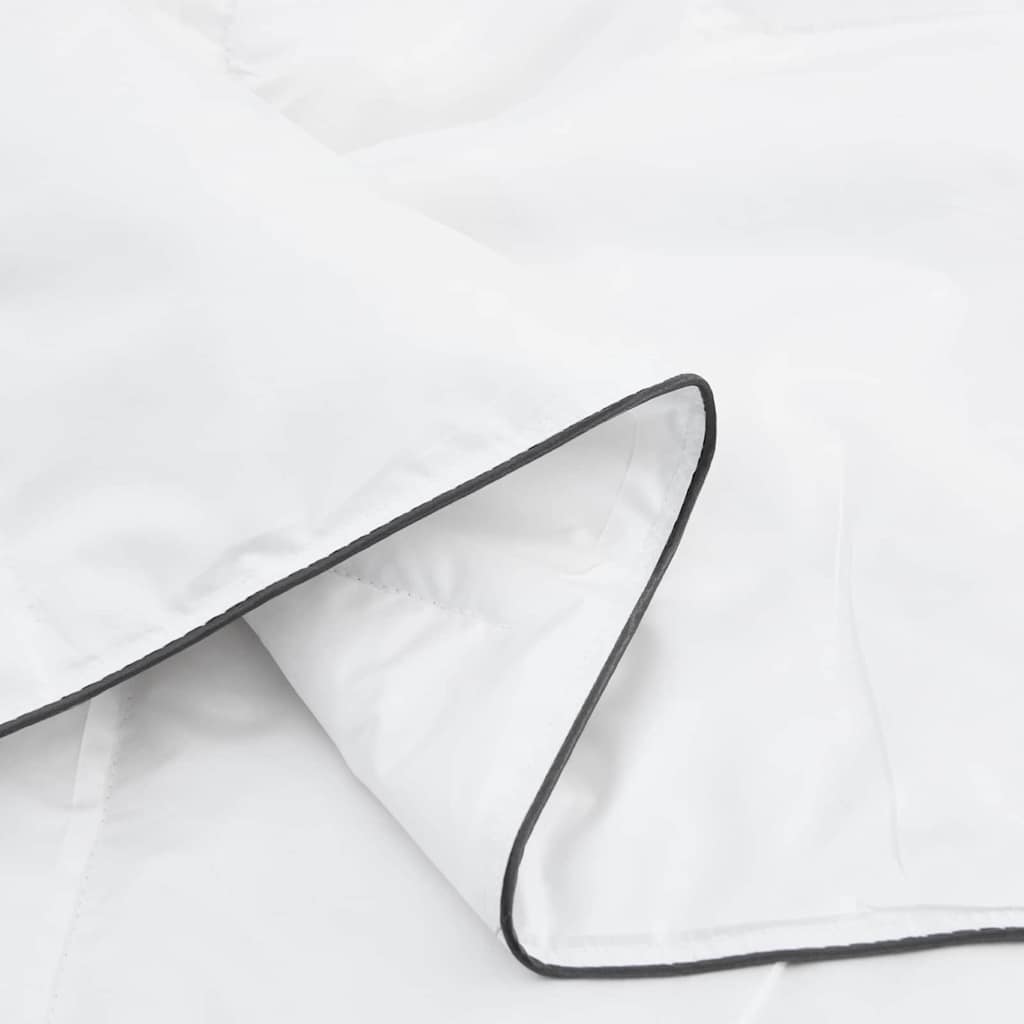 vidaXL Πάπλωμα με μαξιλάρι 2 pcs Λευκό 135 x 200 cm Πούπουλο