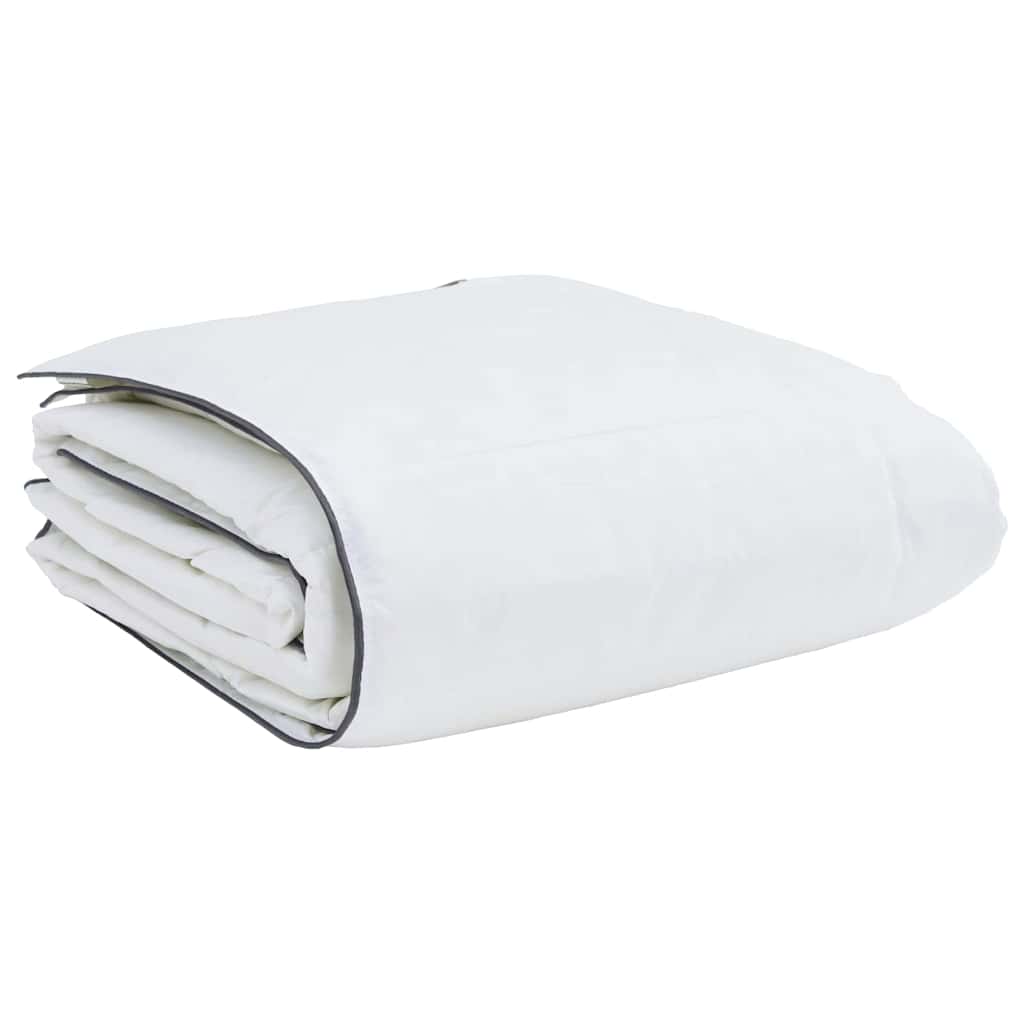 vidaXL Πάπλωμα με μαξιλάρι 2 pcs Λευκό 135 x 200 cm Πούπουλο