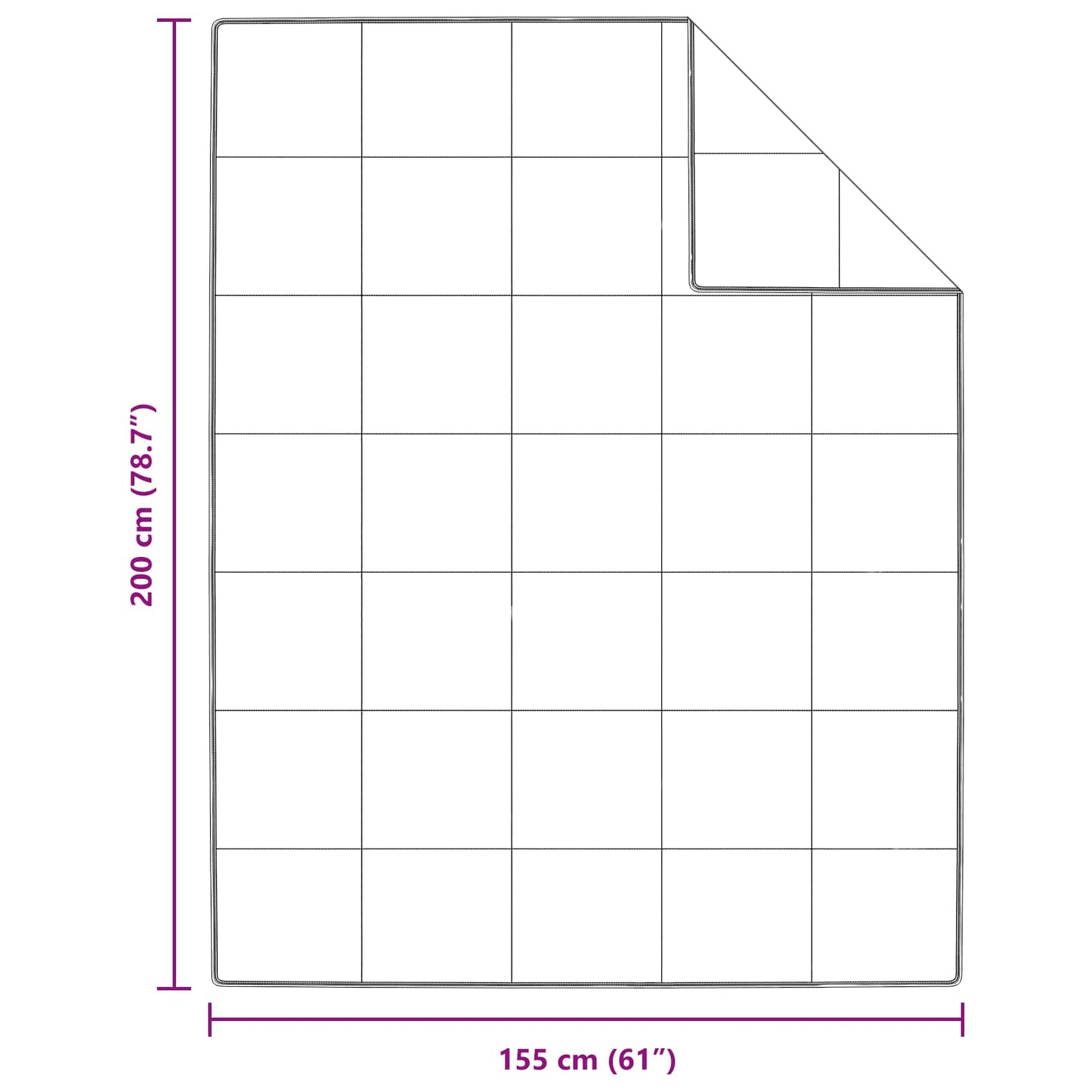 vidaXL Πάπλωμα με μαξιλάρι 2 pcs Λευκό 155 x 200 εκ. Πούπουλο