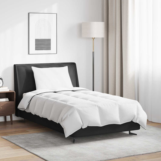 vidaXL Χειμερινό Παπλωματοθήκη με μαξιλάρι 2 pcs Λευκό Φτέρος