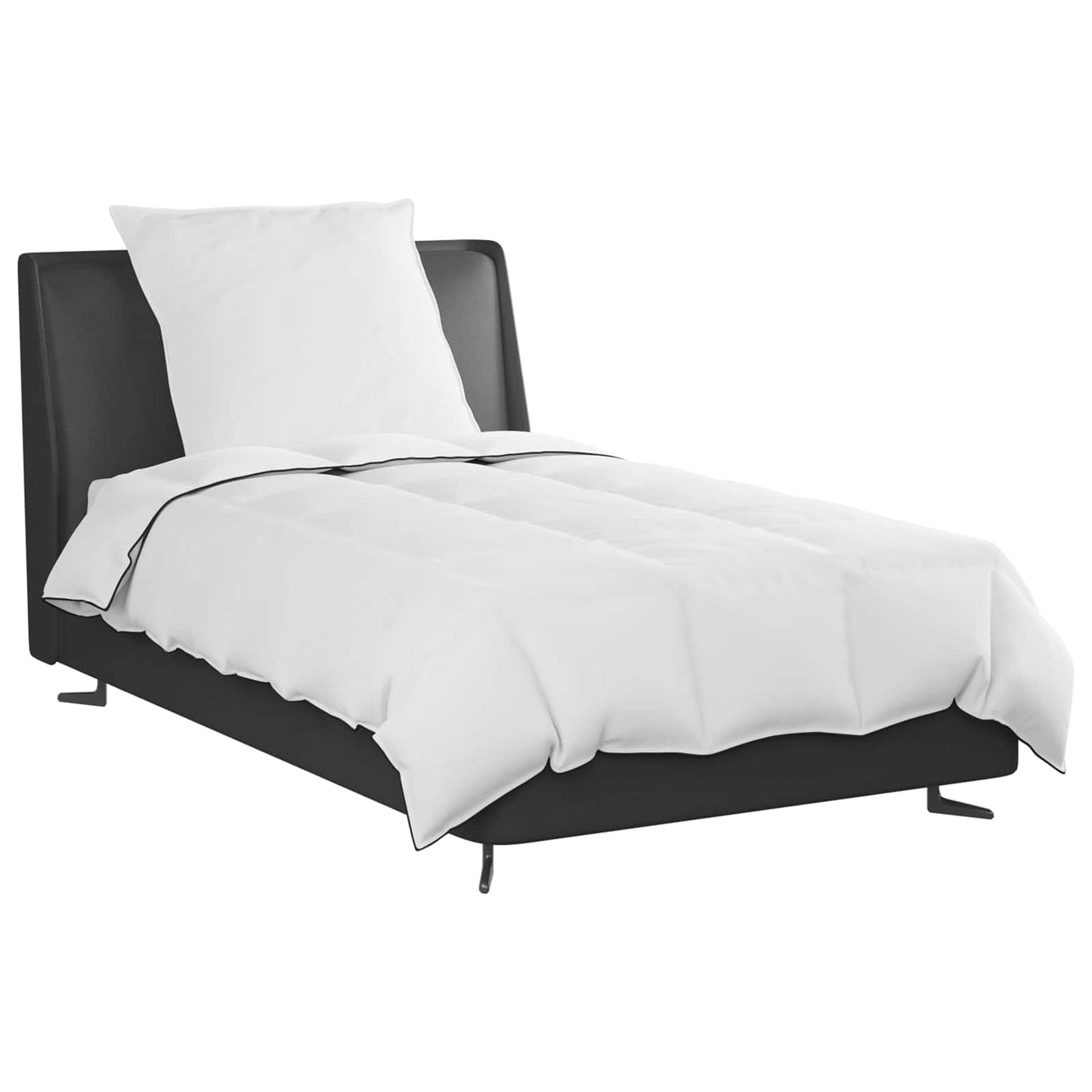 vidaXL Πάπλωμα με μαξιλάρι 2 pcs Λευκό 135 x 220 εκ. Πούπουλο