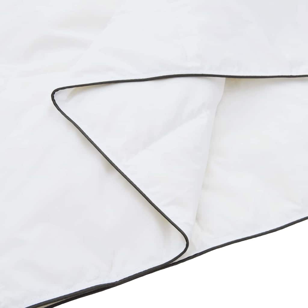 vidaXL Πάπλωμα με μαξιλάρι 2 pcs Λευκό 140 x 220 cm Πούπουλο