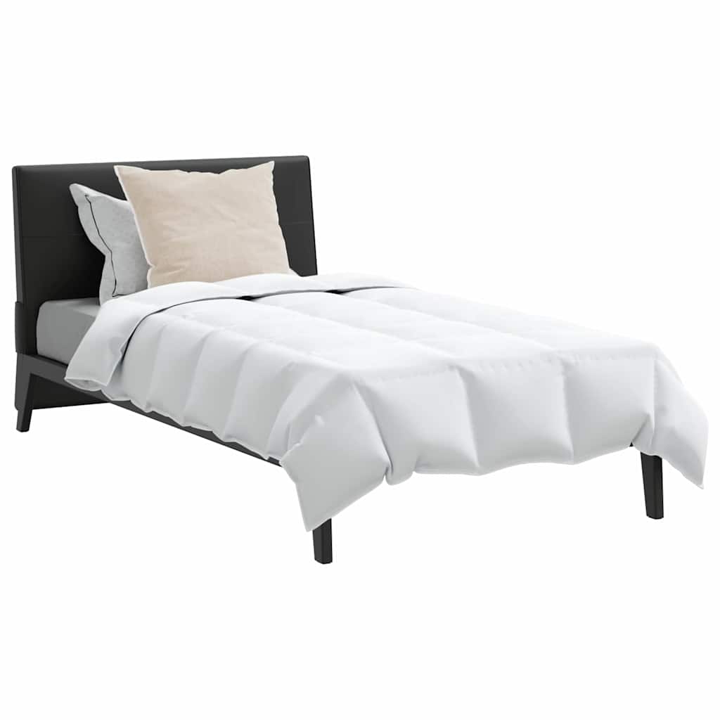 vidaXL Πάπλωμα με μαξιλάρι 2 pcs Λευκό 155 x 220 cm Πούπουλο
