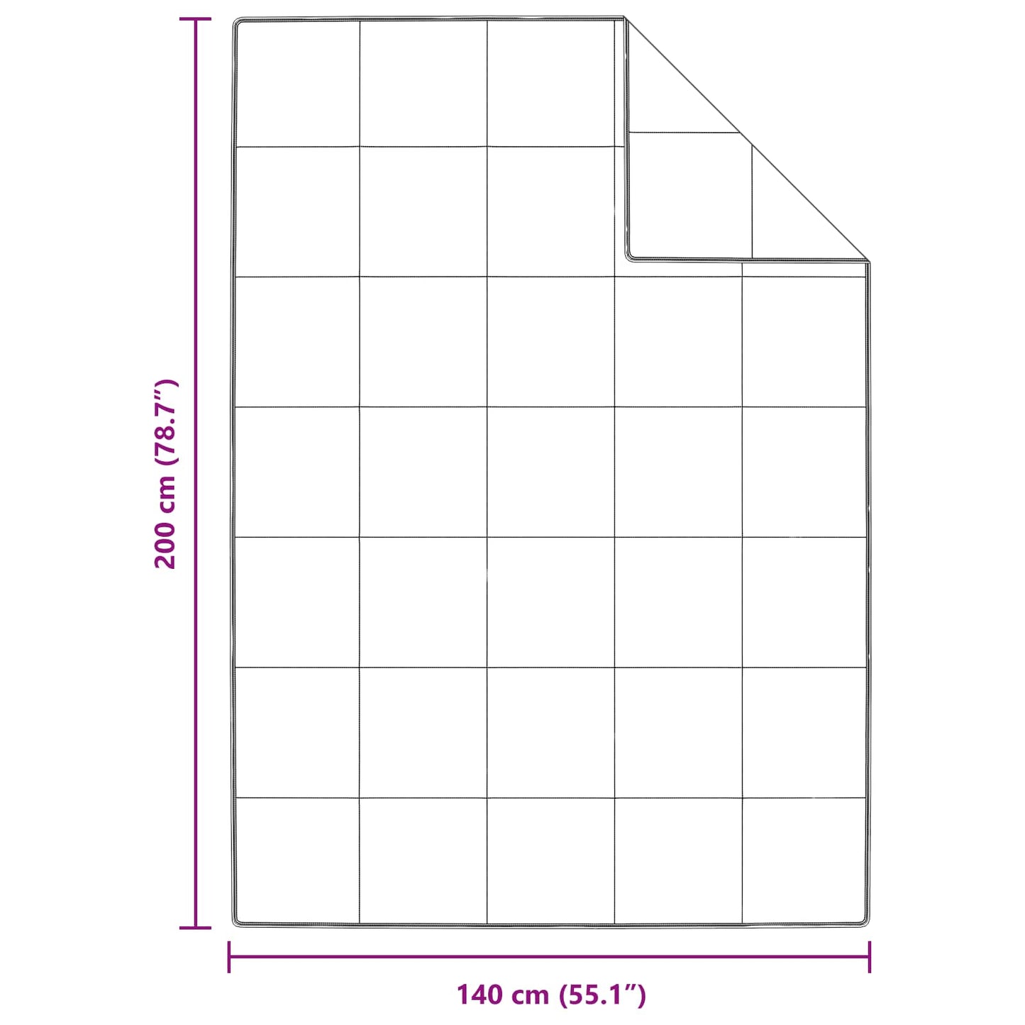 vidaXL Χειμερινό Παπλωματοθήκη με μαξιλάρι 2 pcs Λευκό Φτέρος