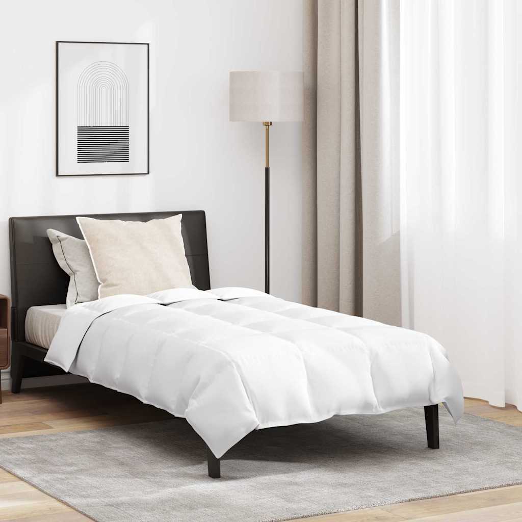 vidaXL Πάπλωμα με μαξιλάρι 2 pcs Λευκό 135 x 220 εκ. Πούπουλο