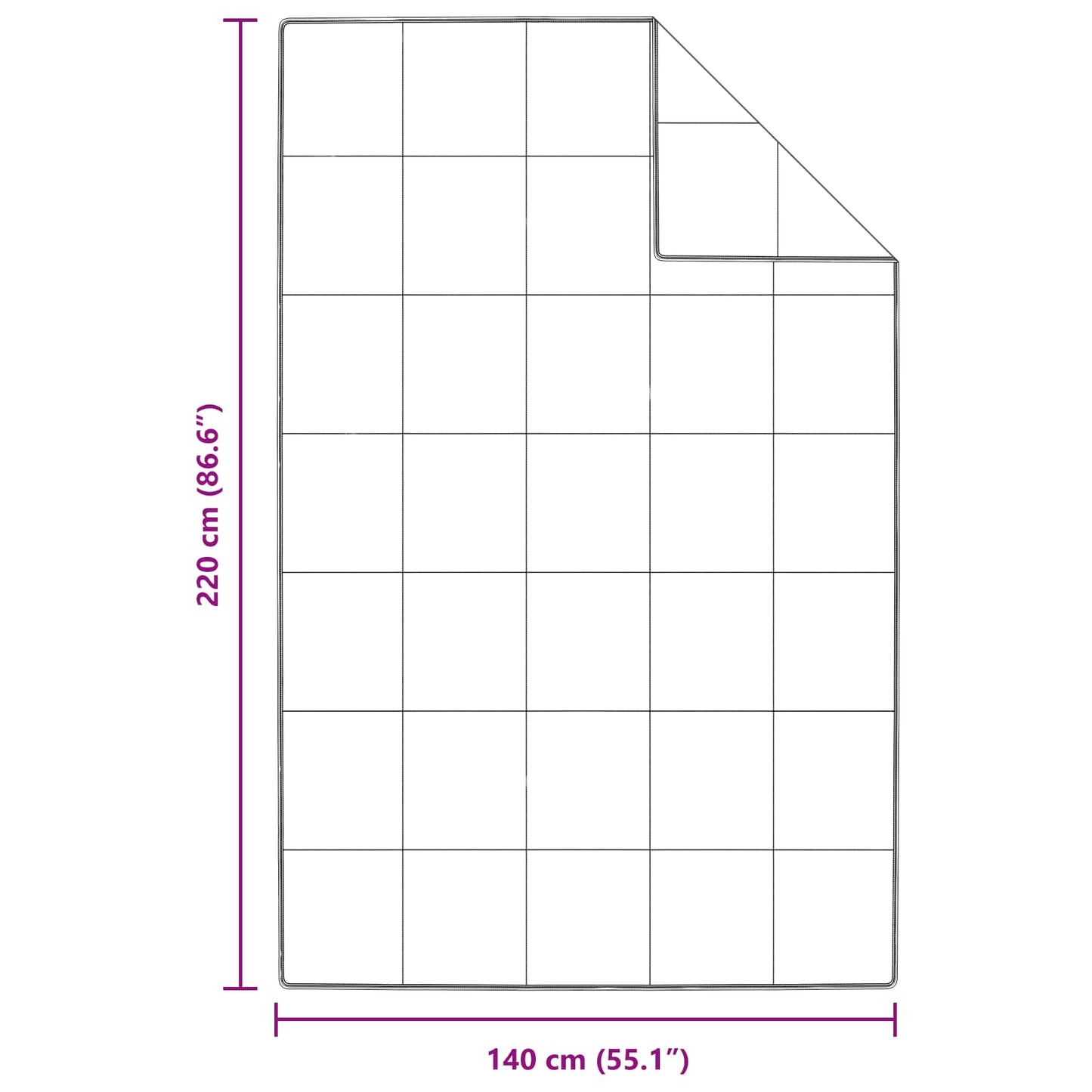 vidaXL Χειμερινό Παπλωματοθήκη με μαξιλάρι 2 pcs Λευκό Φτέρος
