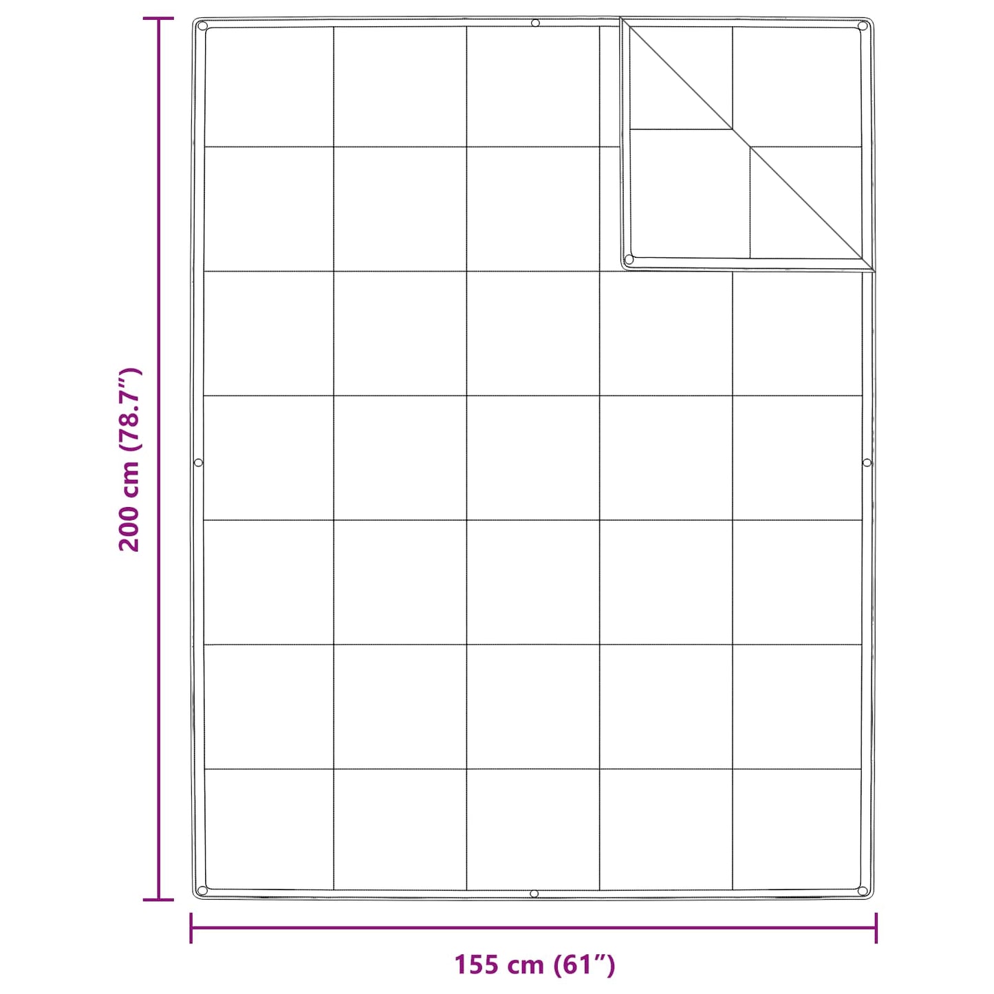vidaXL Κουβέρτα 2 σε 1 με μαξιλάρι 2 pcs Λευκό Φτέρος