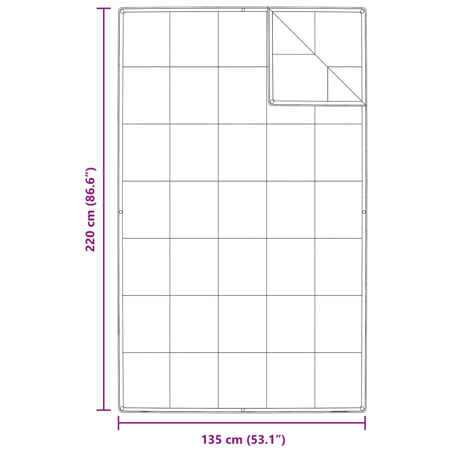 vidaXL Κουβέρτα 2 σε 1 με μαξιλάρι 2 pcs Λευκό Φτέρος