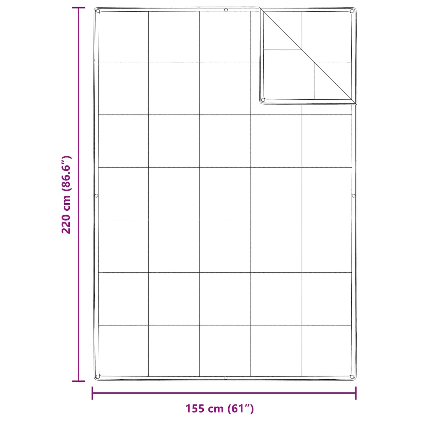 vidaXL Κουβέρτα 2 σε 1 με μαξιλάρι 2 pcs Λευκό Φτέρος