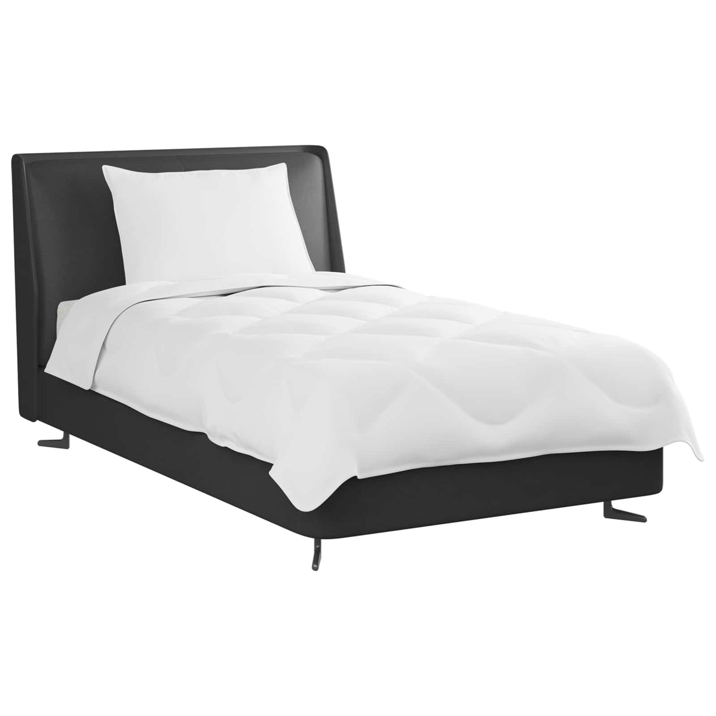 vidaXL Καλοκαιρινό Παπλωματοθήκη με μαξιλάρι 2 pcs Λευκό Μικροΐνες