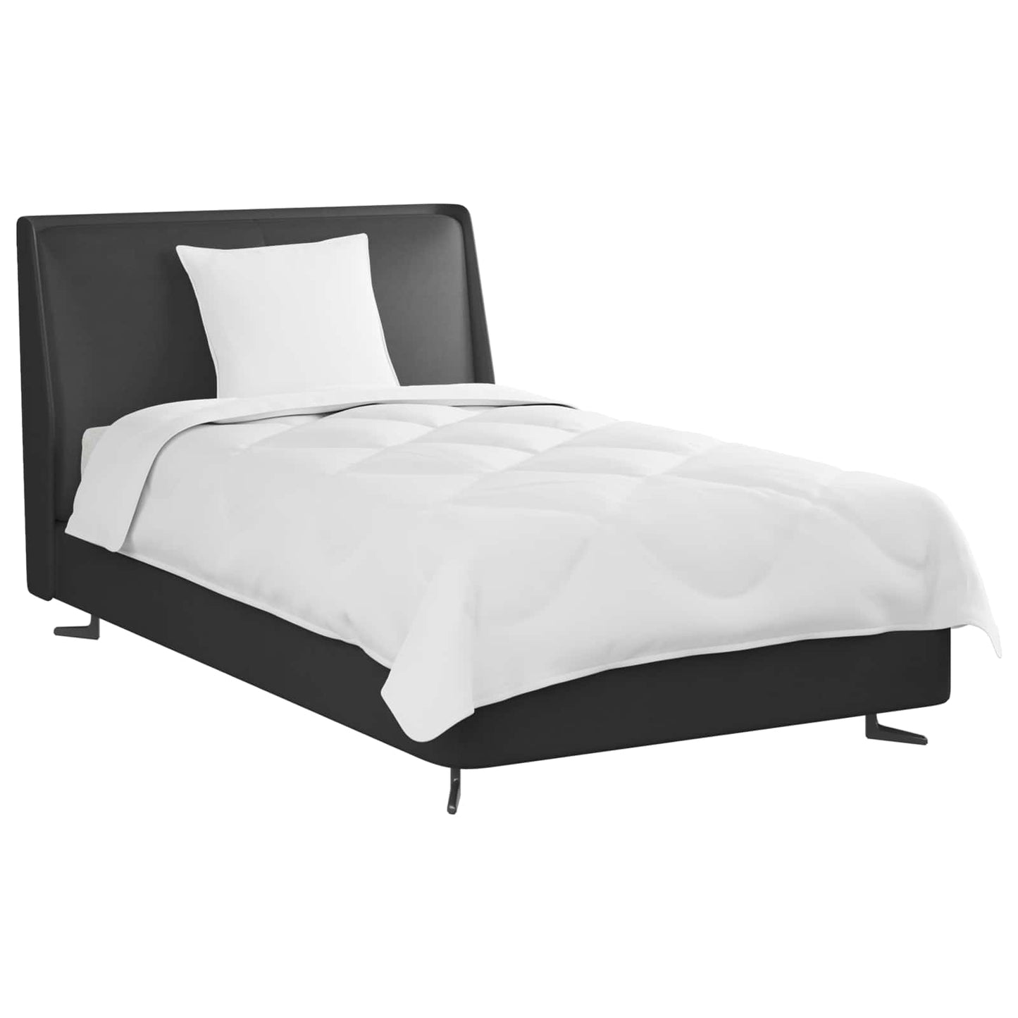 vidaXL Παπλωματοθήκη Ολόκληρης της Σεζόν 2 pcs Λευκό Μικροΐνες