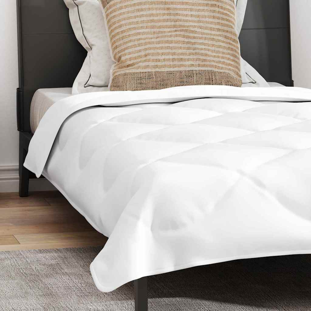 vidaXL Πάπλωμα με μαξιλάρι Λευκό 135 x 220 εκ. Μικροΐνες