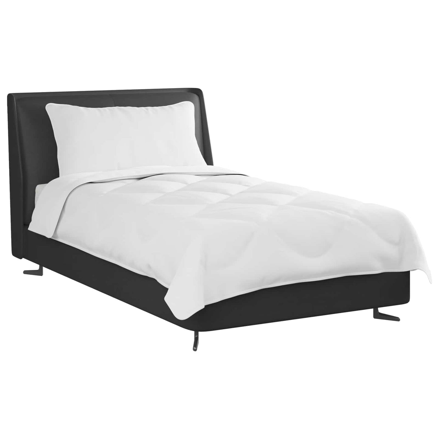 vidaXL Πάπλωμα με μαξιλάρι 2 pcs Λευκό Μικροΐνες