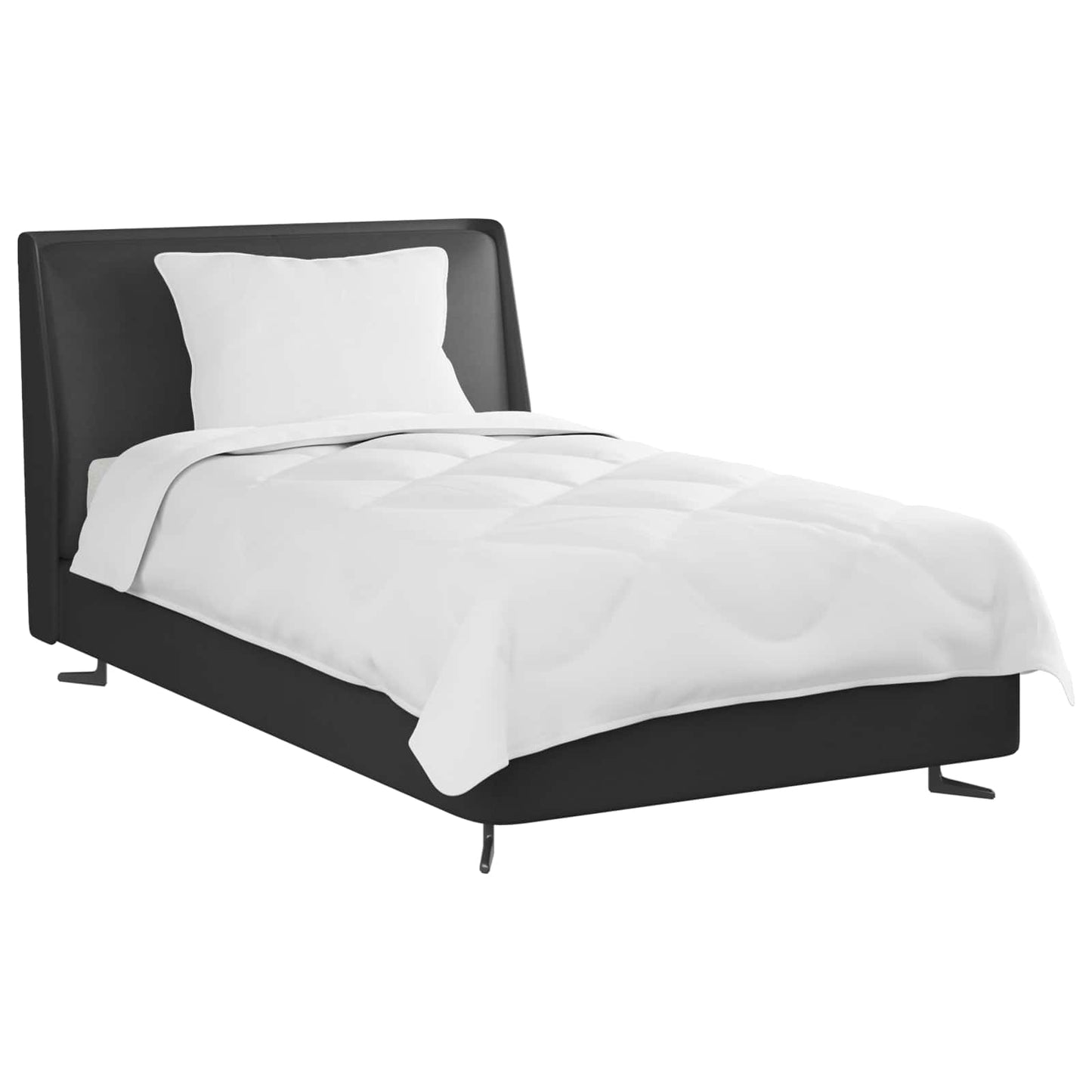 vidaXL Πάπλωμα με μαξιλάρι 2 pcs Λευκό Μικροΐνες