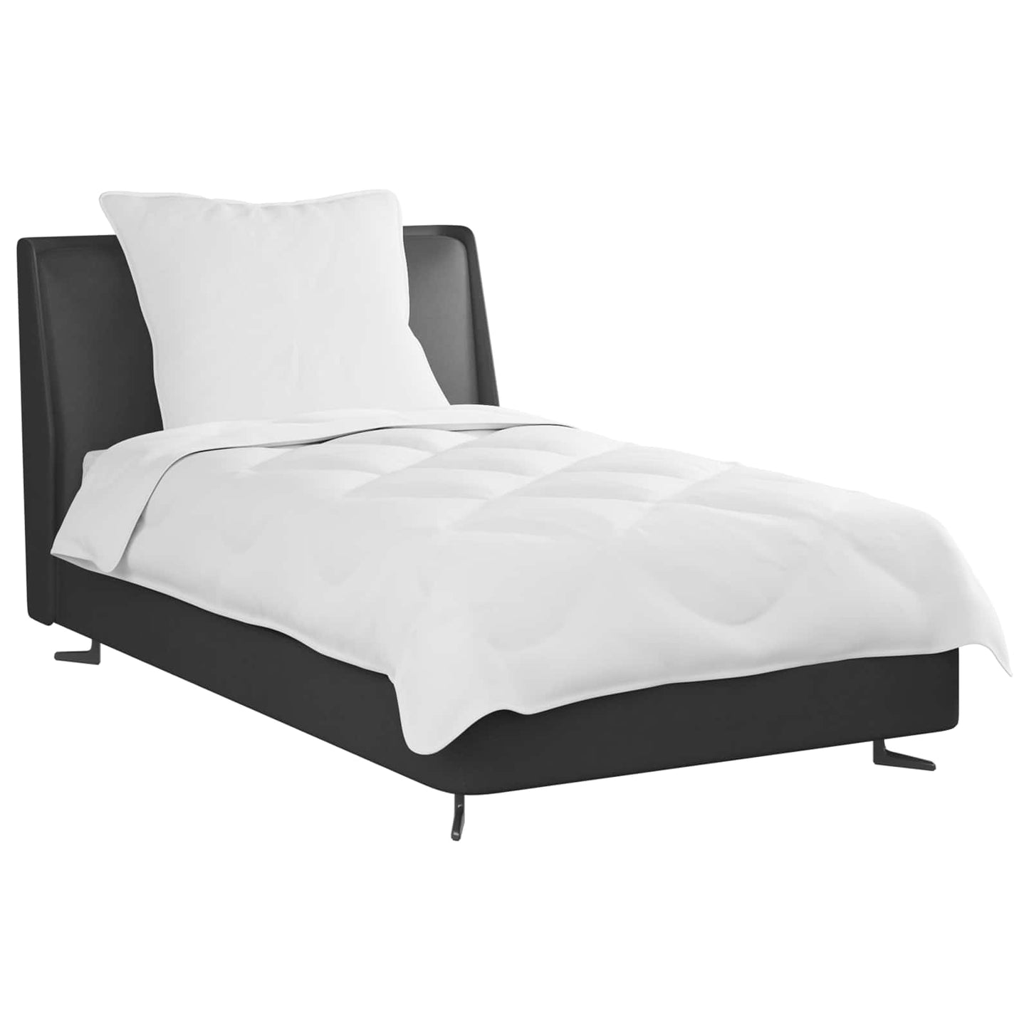 vidaXL Πάπλωμα με μαξιλάρι 2 pcs Λευκό Μικροΐνες