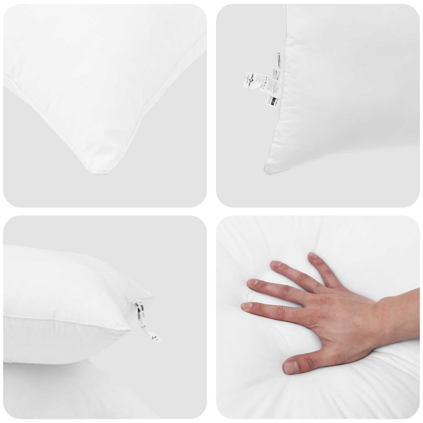 vidaXL Κουβέρτα 2 σε 1 με μαξιλάρι 2 pcs Λευκό 135 x 200 cm Μικροΐνες