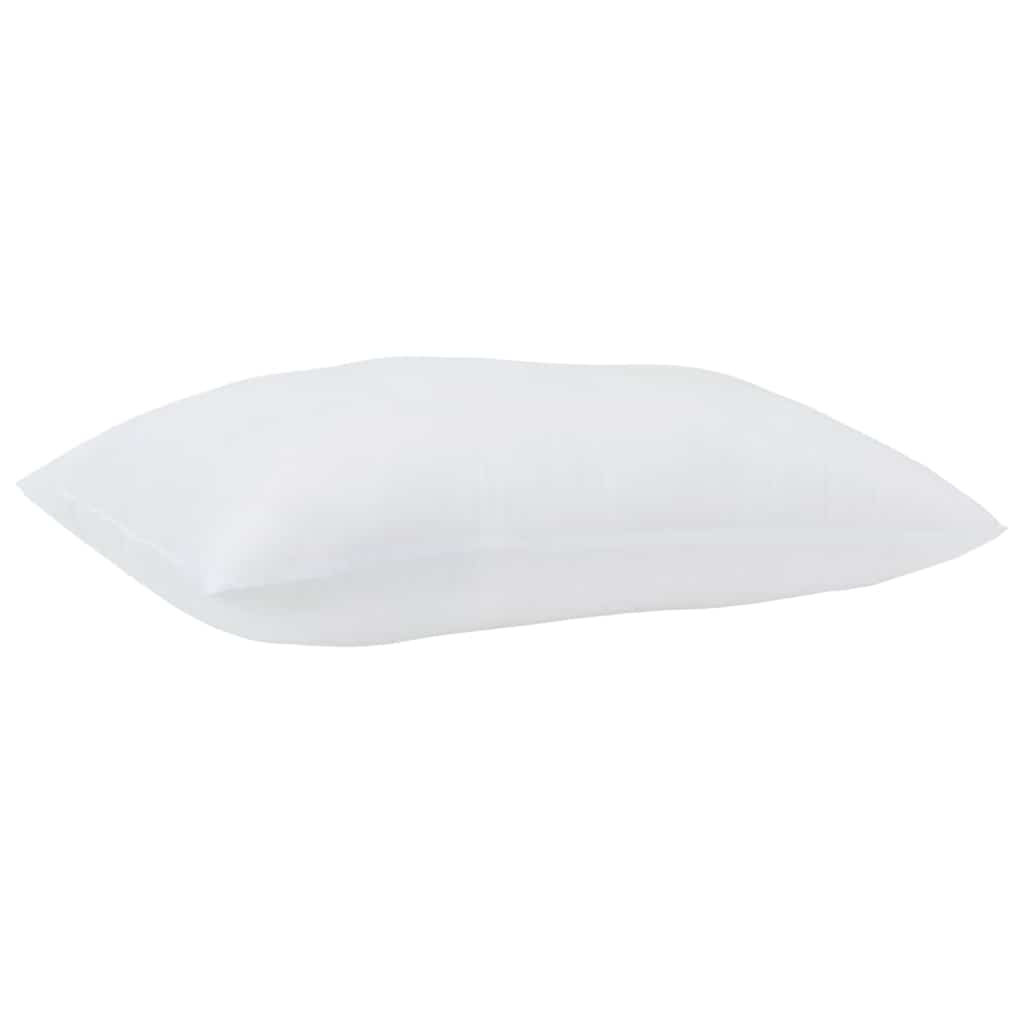 vidaXL Πάπλωμα με μαξιλάρι 2 pcs Λευκό 155 x 200 εκ. Μικροΐνες