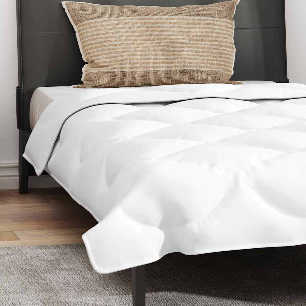 vidaXL Πάπλωμα με μαξιλάρι 2 pcs Λευκό 155 x 200 εκ. Μικροΐνες