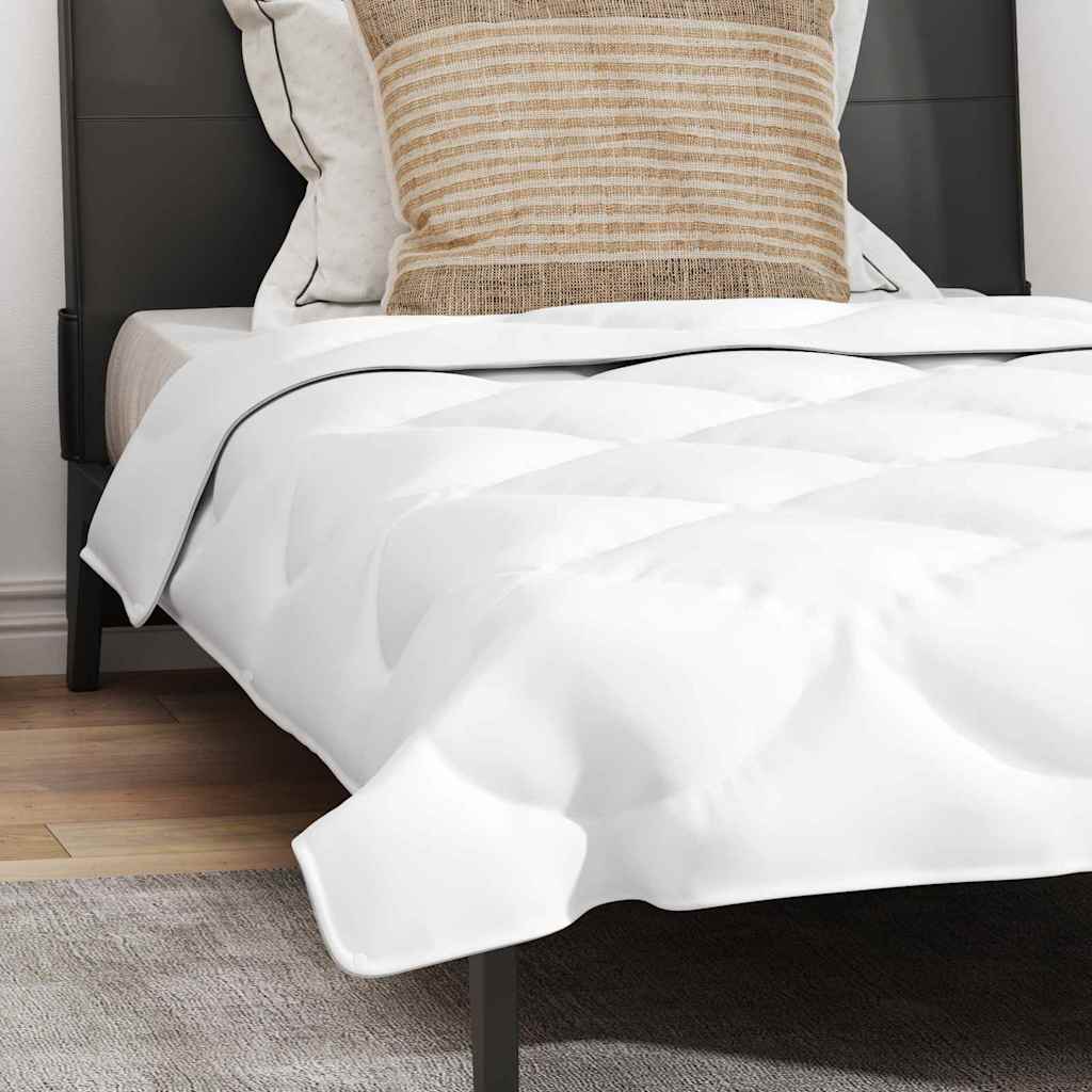 vidaXL Πάπλωμα με μαξιλάρι 2 pcs Λευκό 135 x 220 εκ. Μικροΐνες