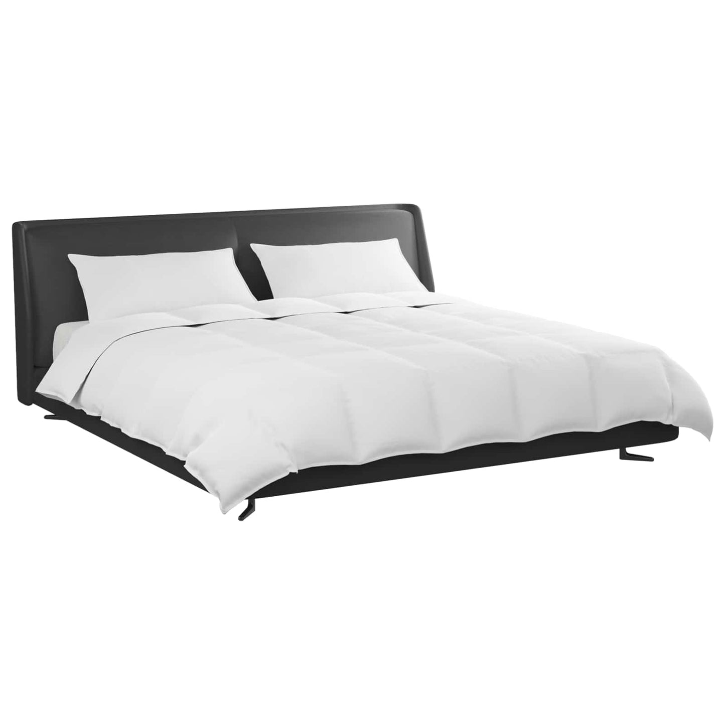 vidaXL Σετ Παπλωμάτων με μαξιλάρι 3 pcs Λευκό Φτέρος