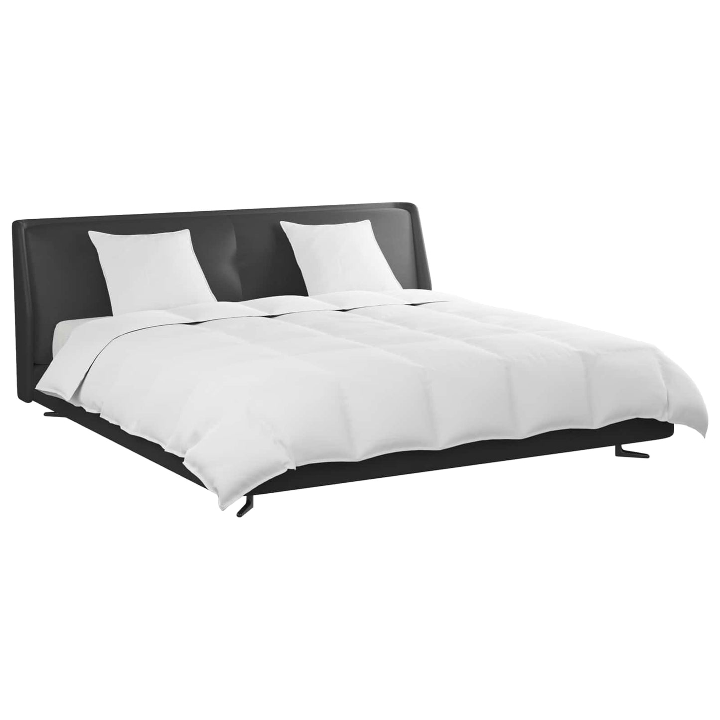 vidaXL Σετ Παπλωμάτων με μαξιλάρι 3 pcs Λευκό Φτέρος