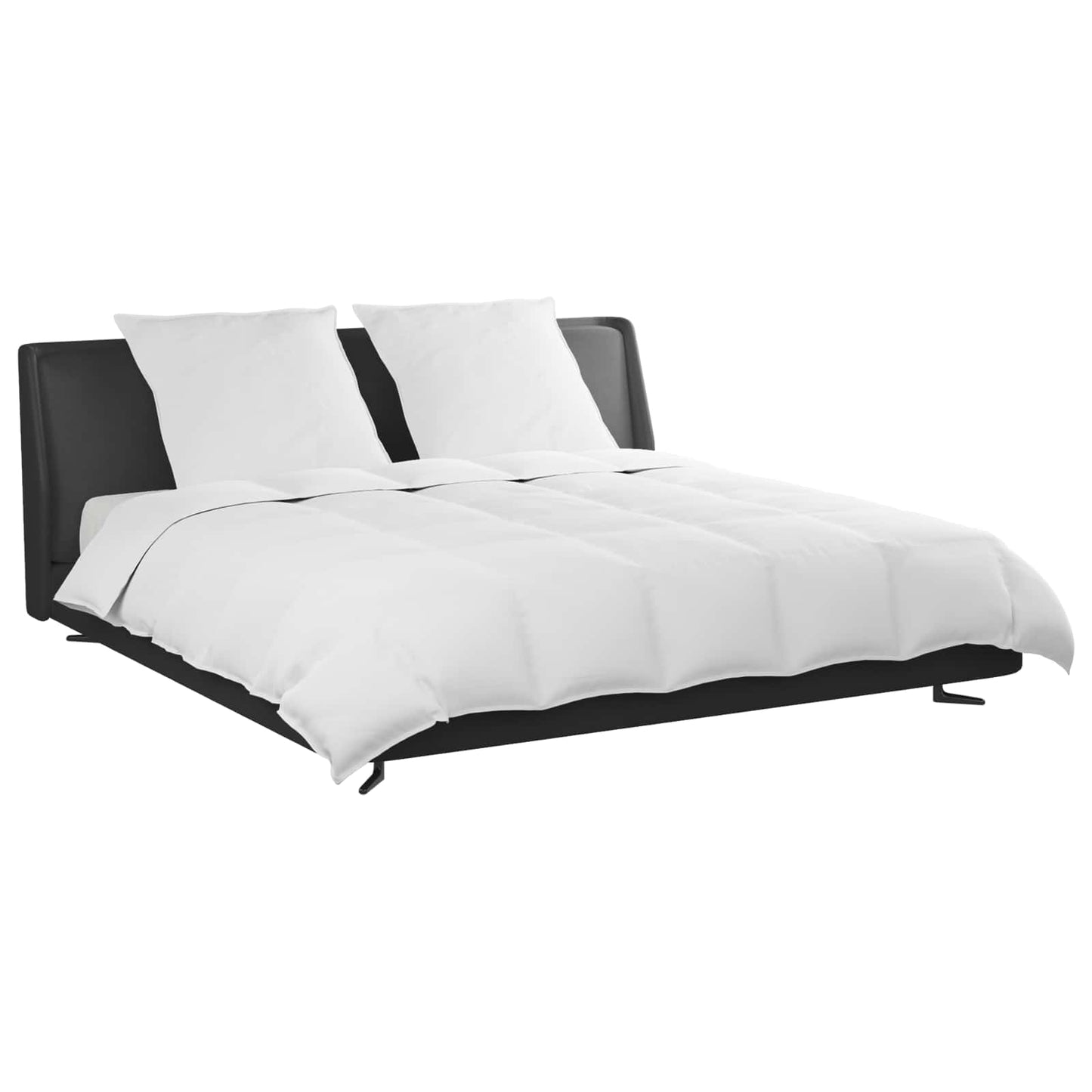 vidaXL Σετ Παπλωμάτων με μαξιλάρι 3 pcs Λευκό Φτέρος