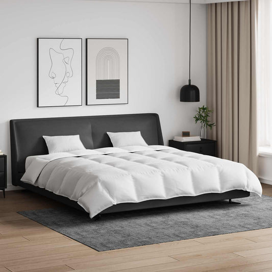 vidaXL Σετ Παπλωμάτων με μαξιλάρι 3 pcs Λευκό Φτέρος