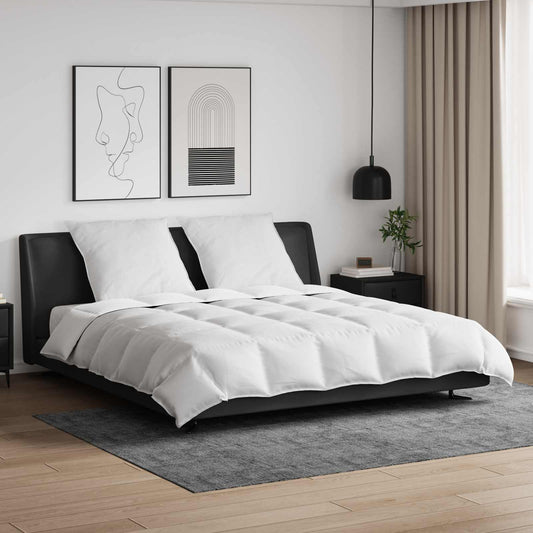 vidaXL Σετ Παπλωμάτων με μαξιλάρι 3 pcs Λευκό Φτέρος