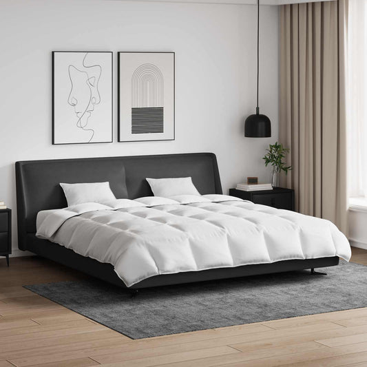 vidaXL Σετ Παπλωμάτων με μαξιλάρι 3 pcs Λευκό Φτέρος