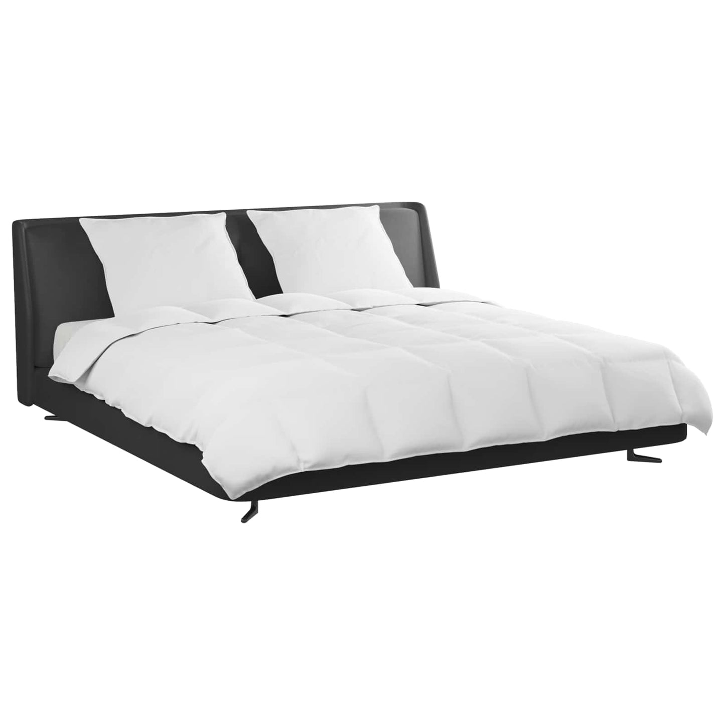 vidaXL Σετ Παπλωμάτων με μαξιλάρι 3 pcs Λευκό Φτέρος