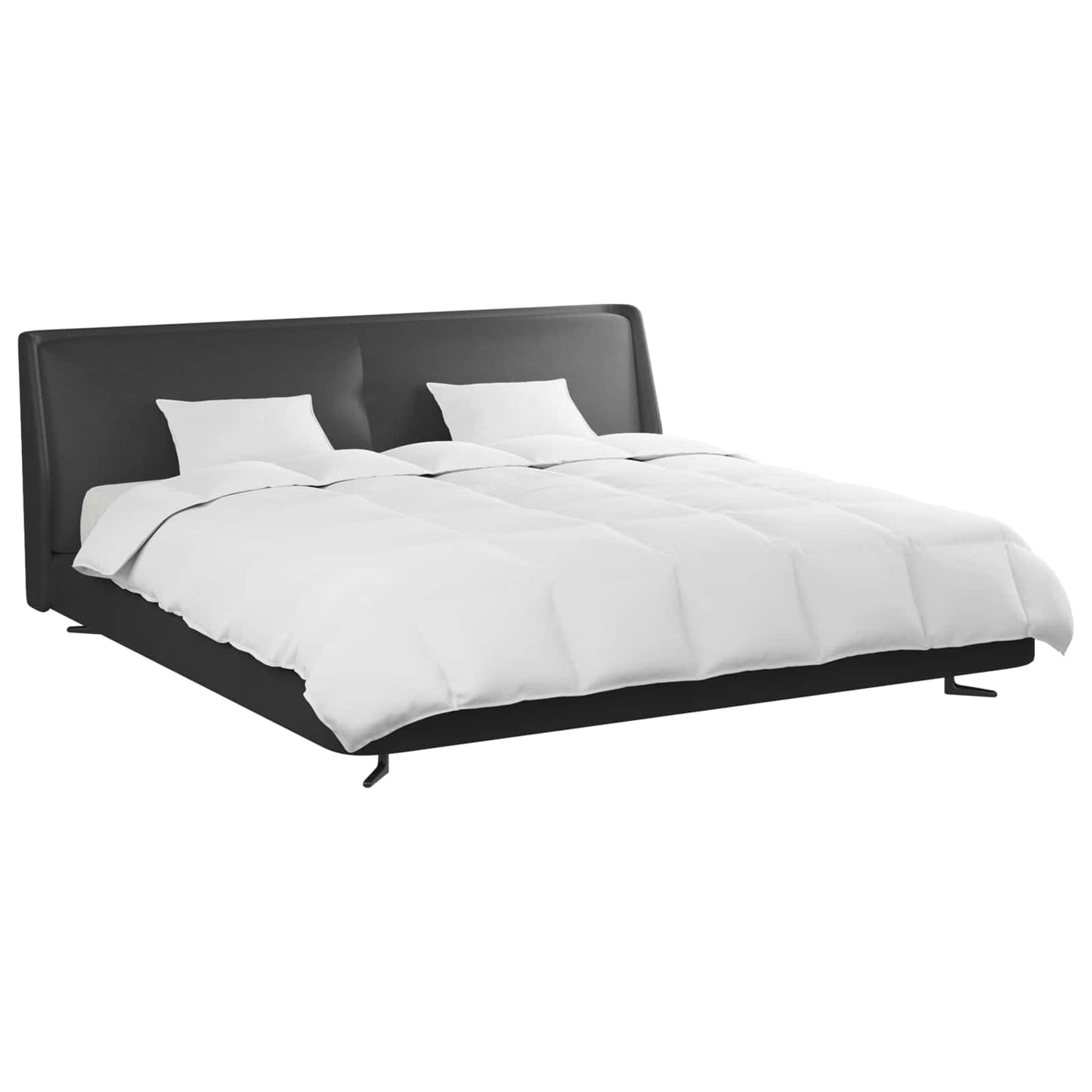 vidaXL Σετ Παπλωμάτων με μαξιλάρι 3 pcs Λευκό Φτέρος