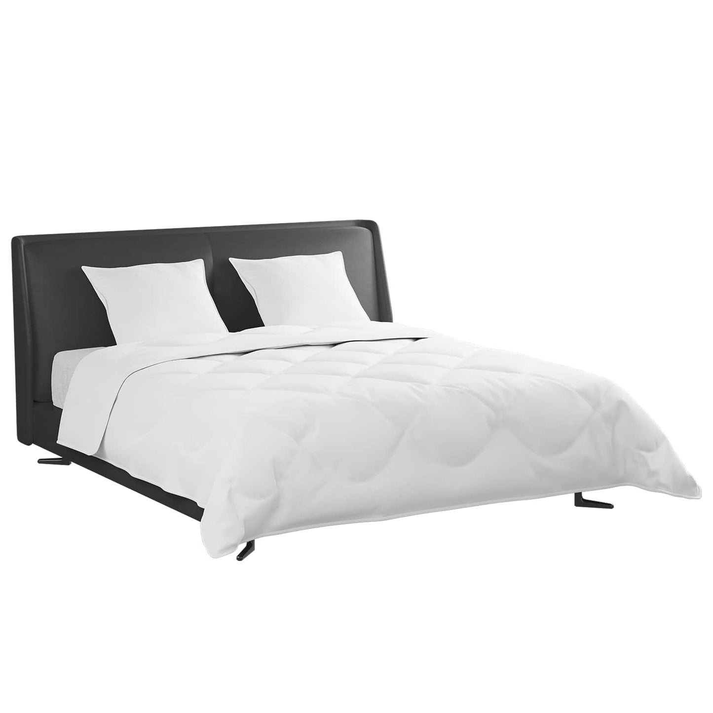 vidaXL Σετ Παπλωμάτων με μαξιλάρι 3 pcs Λευκό Φτέρος