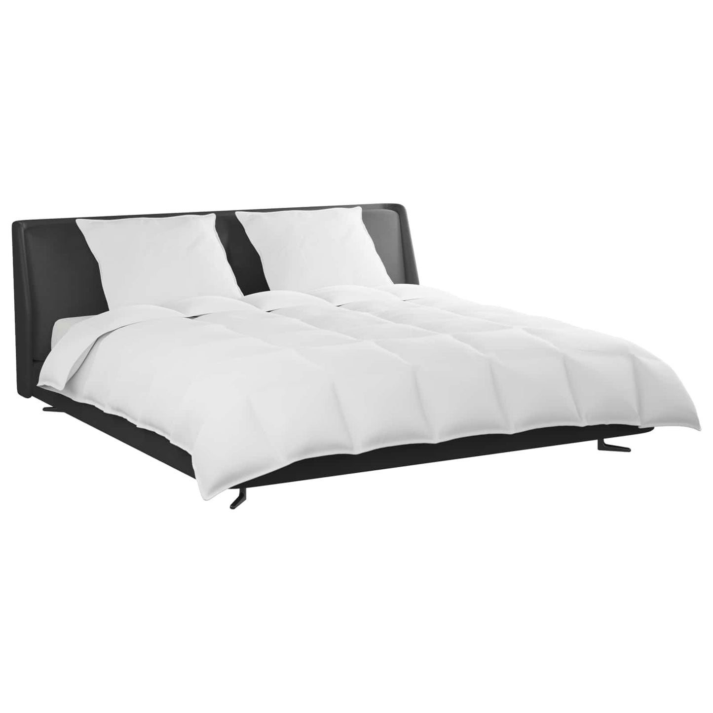 vidaXL Σετ Παπλωμάτων με μαξιλάρι 3 pcs Λευκό Φτέρος