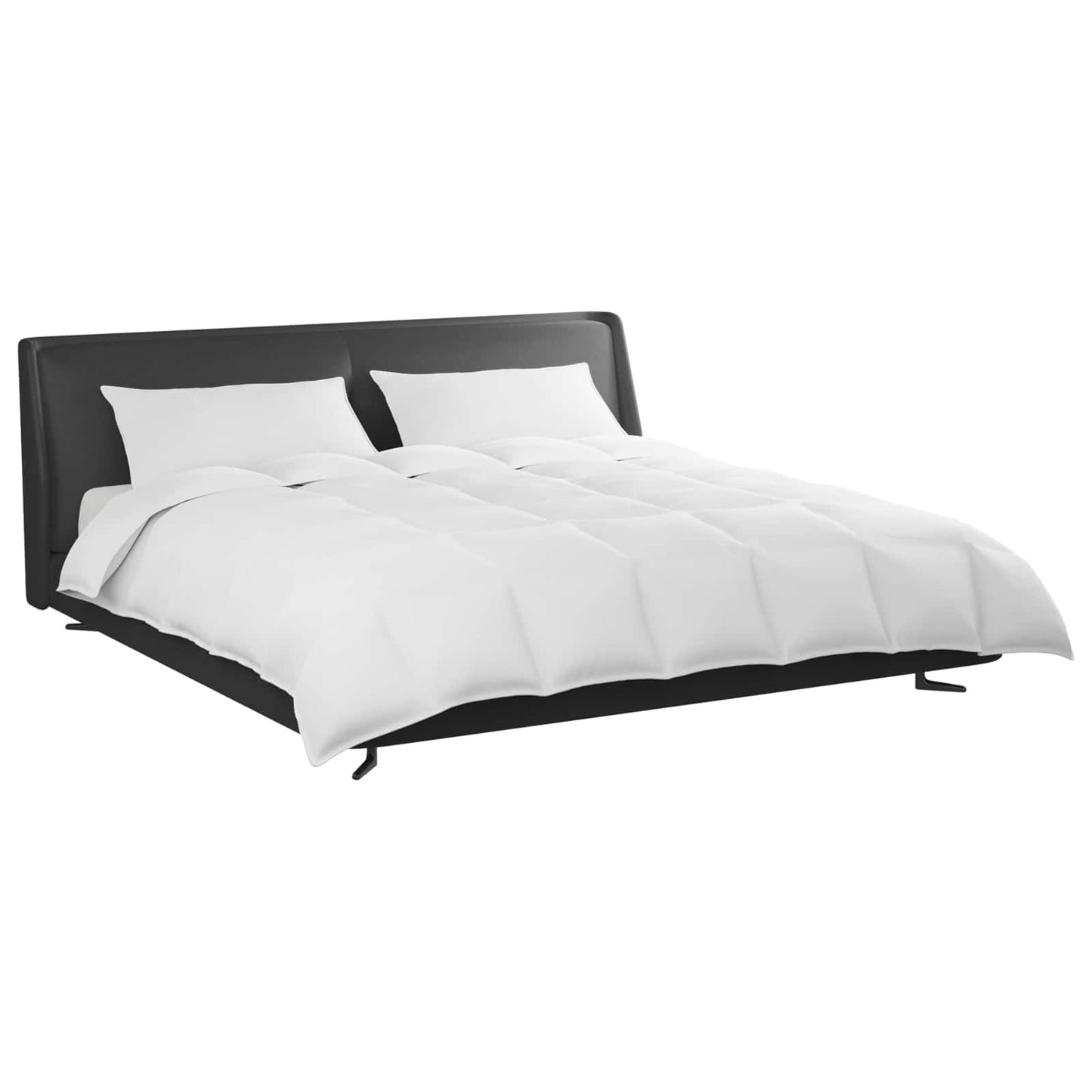 vidaXL Σετ Παπλωμάτων με μαξιλάρι 3 pcs Λευκό Φτέρος