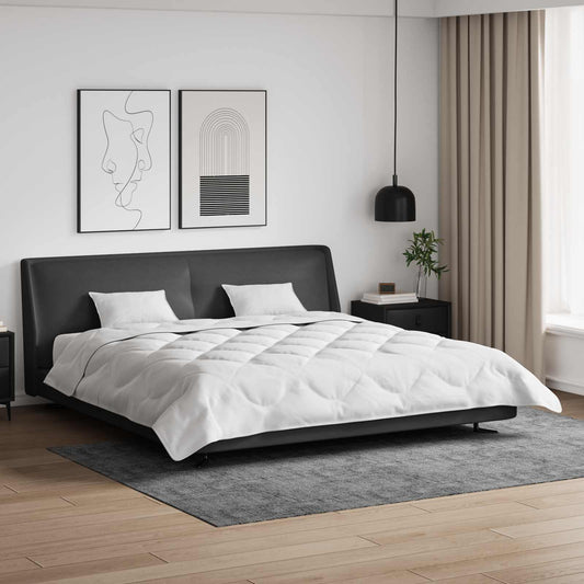 vidaXL Πάπλωμα με μαξιλάρι 3 pcs Λευκό Μικροΐνες