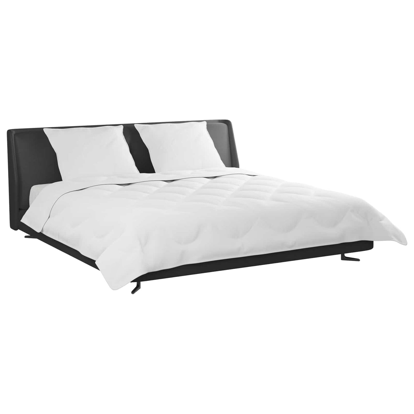 vidaXL Πάπλωμα με μαξιλάρι 3 pcs Λευκό Μικροΐνες