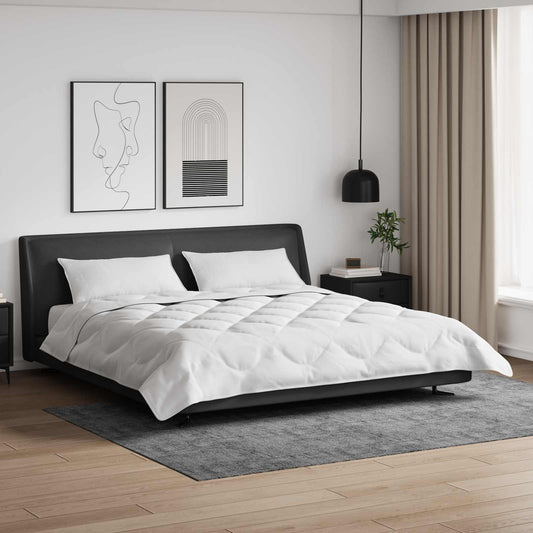 vidaXL Πάπλωμα με μαξιλάρι 3 pcs Λευκό Μικροΐνες