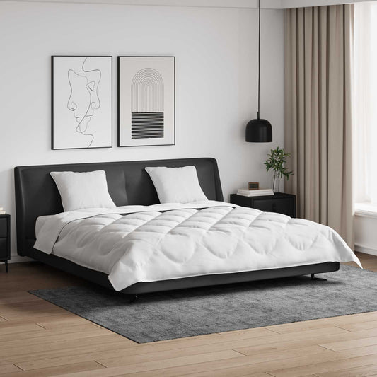 vidaXL Πάπλωμα με μαξιλάρι 3 pcs Λευκό Μικροΐνες