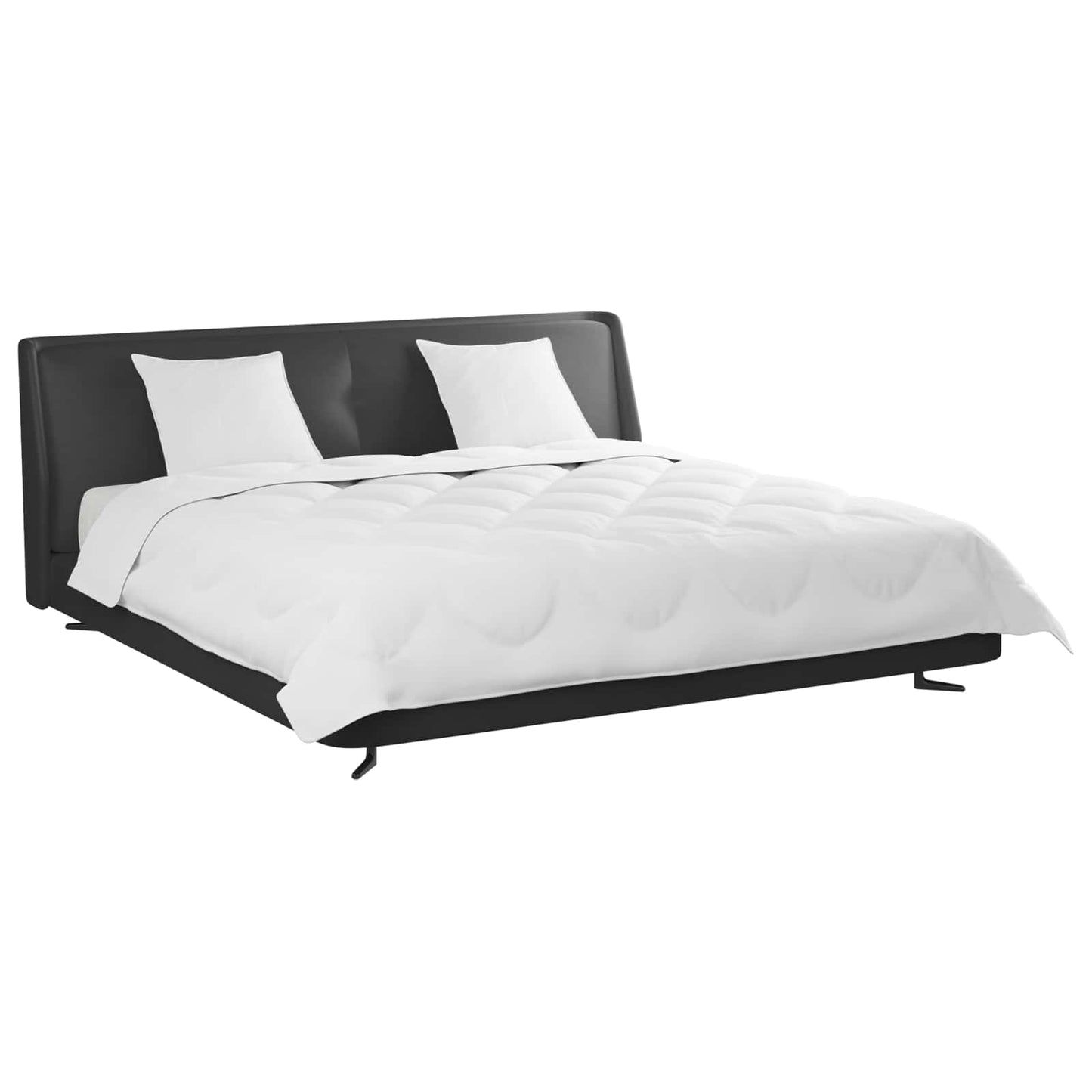 vidaXL Διπλωμένη Κουβέρτα Όλων των Εποχών 3 pcs Λευκό Μικροΐνες