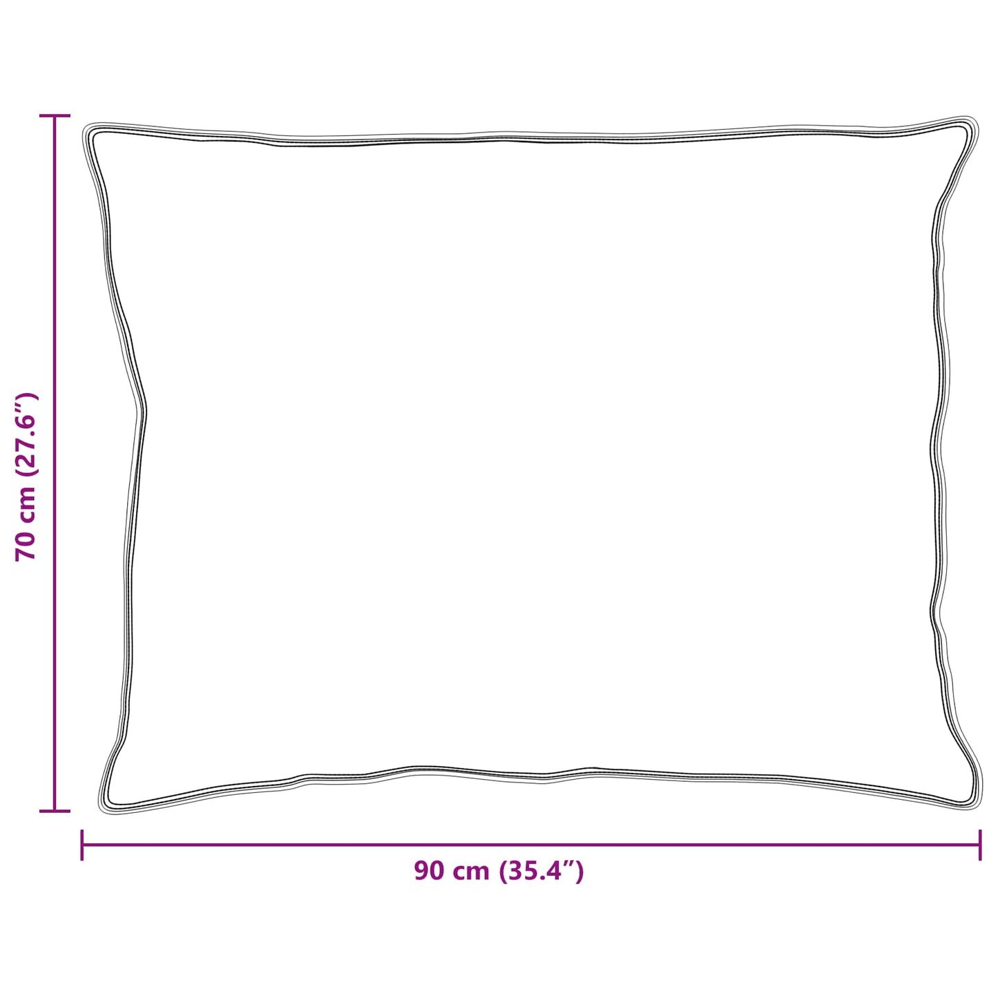 vidaXL Διπλωμένη Κουβέρτα Όλων των Εποχών 3 pcs Λευκό Μικροΐνες