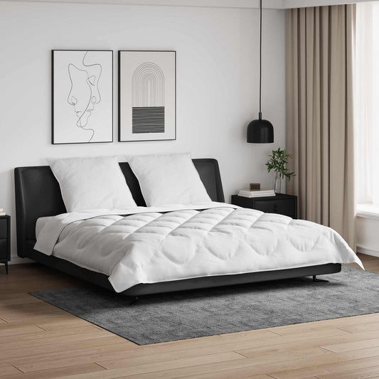 vidaXL Διπλωμένη Κουβέρτα Όλων των Εποχών 3 pcs Λευκό Μικροΐνες